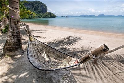 Hängematte am Strand